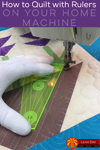 Quilting with rulers on your home machine